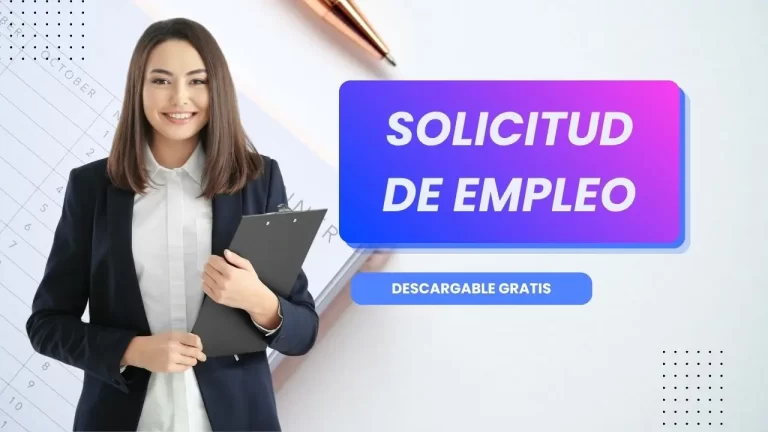 Descargar Solicitud de Empleo en Alta Calidad Gratis